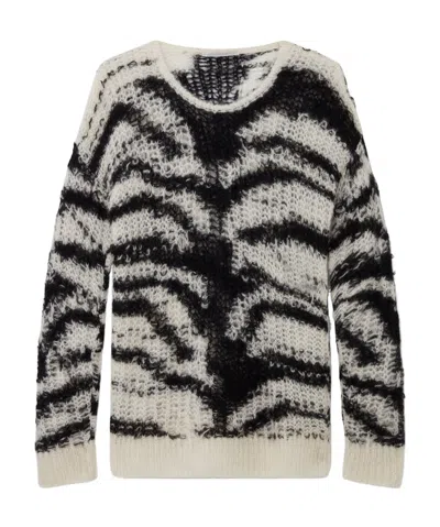 STELLA MCCARTNEY STELLA MCCARTNEY ALL-OVER PATTERNED CREWNECK JUMPER