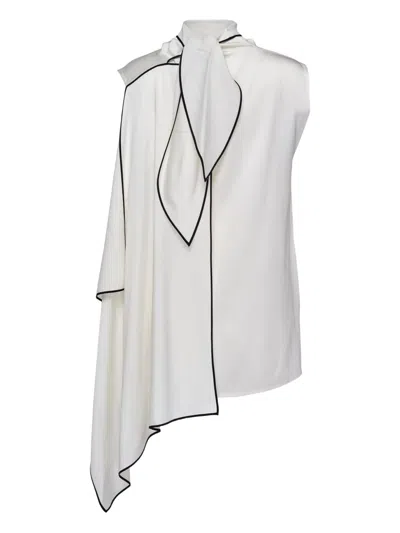 STELLA MCCARTNEY ASYMMETRIC HIGH-NECK BLOUSE