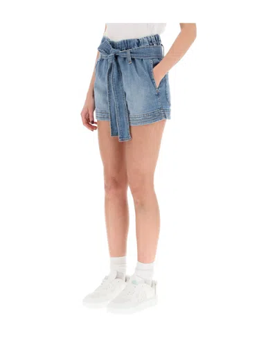 STELLA MCCARTNEY STELLA MCCARTNEY BELTED DENIM SHORTS