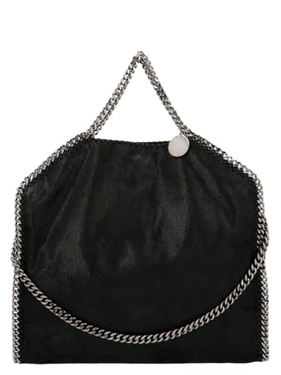 STELLA MCCARTNEY WOMEN BLACK 3 CHAIN FALABELLA HANDBAG, ONESIZE LUXURY TOTES FOR WOMEN DARVEYS
