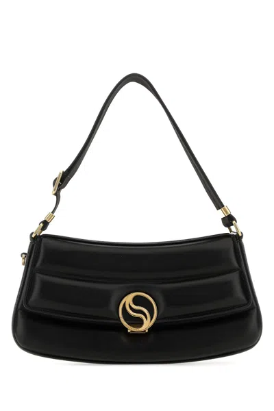 STELLA MCCARTNEY BLACK ALTER MAT SHOULDER BAG