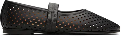 STELLA MCCARTNEY BLACK RYDER PERFORATED BALLERINA FLATS