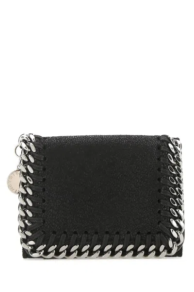 STELLA MCCARTNEY BLACK SHAGGY DEER WALLET