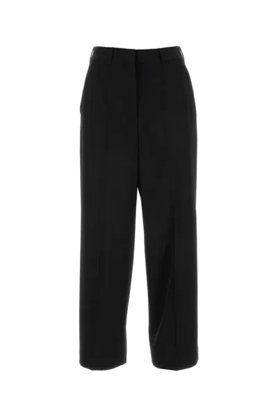 STELLA MCCARTNEY WOMEN BLACK STRAIGHT LEG PANT, 23 LUXURY PANTS FOR WOMEN DARVEYS