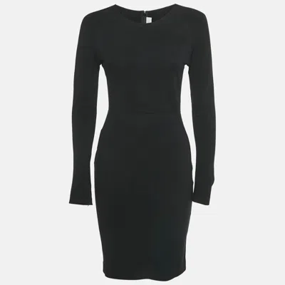 STELLA MCCARTNEY BLACK STRETCH KNIT SHORT DRESS M
