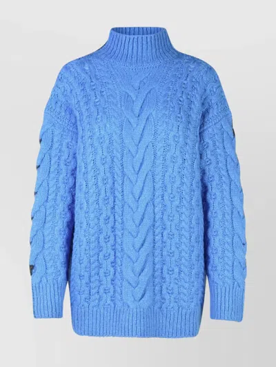 STELLA MCCARTNEY CABLE KNIT TURTLENECK SWEATER
