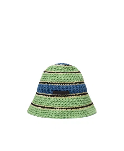 STELLA MCCARTNEY STELLA MCCARTNEY COLOUR-BLOCK CROCHET HAT