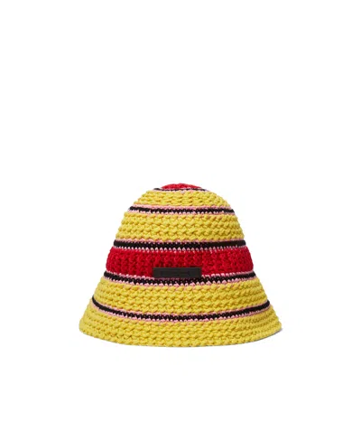 STELLA MCCARTNEY STELLA MCCARTNEY COLOUR-BLOCK CROCHET HAT