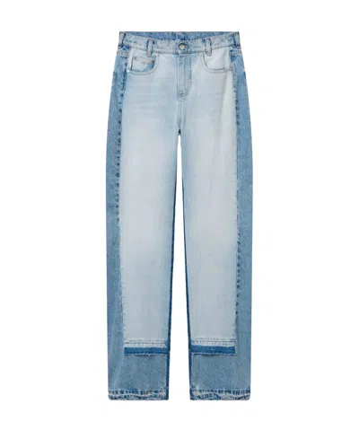 STELLA MCCARTNEY STELLA MCCARTNEY CONTRAST PANEL STRAIGHT LEG JEANS