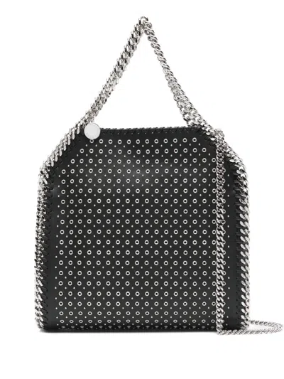 STELLA MCCARTNEY FALABELLA EYELET-EMBELLISHED CHAIN TOTE BAG