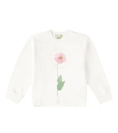 STELLA MCCARTNEY FLORAL COTTON JERSEY SWEATSHIRT