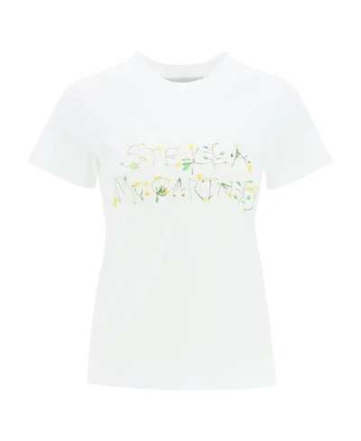 STELLA MCCARTNEY STELLA MCCARTNEY DANDELION LOGO PRINTED CREWNECK T-SHIRT