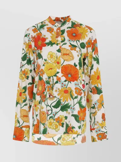 STELLA MCCARTNEY FLORAL PRINT VISCOSE SHIRT