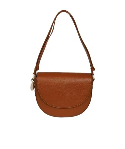 STELLA MCCARTNEY STELLA MCCARTNEY FRAYME WHIPSTITCH-DETAILED SHOULDER BAG