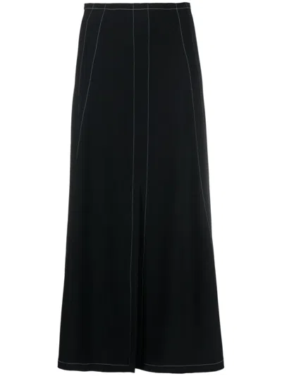 STELLA MCCARTNEY FRONT-SLIT MIDI SKIRT