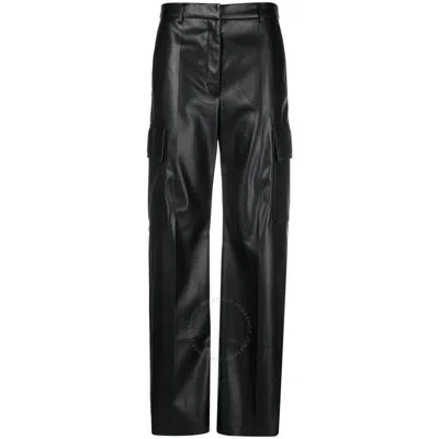 STELLA MCCARTNEY STELLA MCCARTNEY LADIES BLACK CARGO-POCKET STRAIGHT-LEG TROUSERS