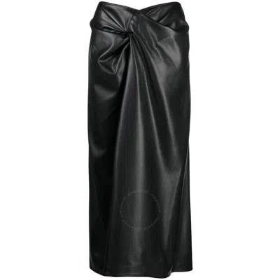 STELLA MCCARTNEY STELLA MCCARTNEY LADIES BLACK KNOTTED MIDI SKIRT