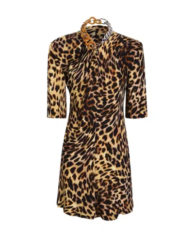 STELLA MCCARTNEY LEOPARD-PRINT DRESS