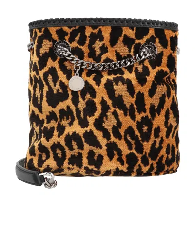 STELLA MCCARTNEY STELLA MCCARTNEY LEOPARD PRINTED BUCKET BAG