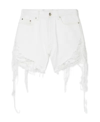 STELLA MCCARTNEY PIERCED DENIM SHORTS