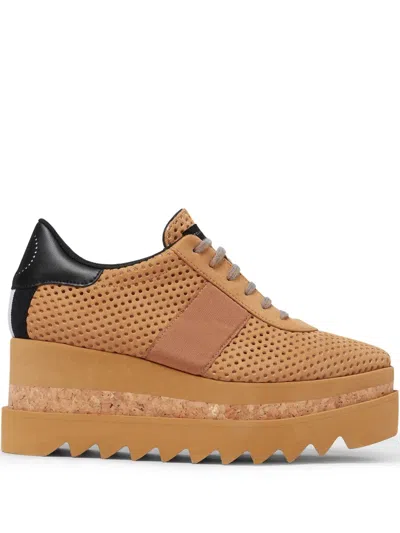 STELLA MCCARTNEY LOGO-EMBROIDERED SNEAKERS