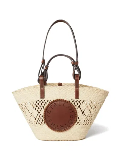 STELLA MCCARTNEY LOGO-PERFORATED TOTE BAG