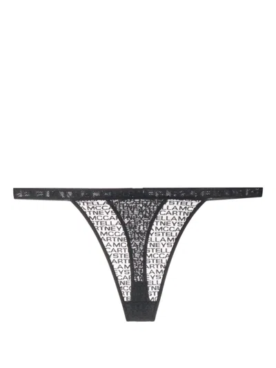 STELLA MCCARTNEY LOGO-PRINT STRING THONG