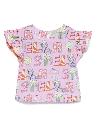 STELLA MCCARTNEY LOGO-PRINT TOP