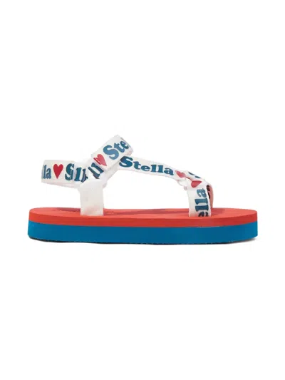 STELLA MCCARTNEY LOGO-TAPE SANDALS