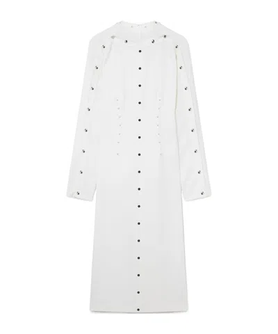 STELLA MCCARTNEY LONG-SLEEVED RIVET MID-LENGTH DRESS