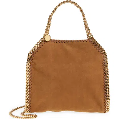 STELLA MCCARTNEY STELLA MCCARTNEY MINI FALABELLA FAUX SUEDE CROSSBODY BAG