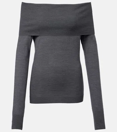 STELLA MCCARTNEY OFF-SHOULDER VIRGIN WOOL TOP