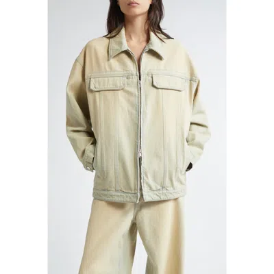 STELLA MCCARTNEY STELLA MCCARTNEY OVERDYED DISTRESS DENIM CARGO JACKET