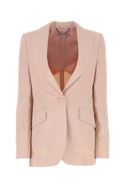 STELLA MCCARTNEY WOMEN PINK SINGLE BREASTED BLAZER, XS LUXURY BLAZERS FOR WOMEN DARVEYS