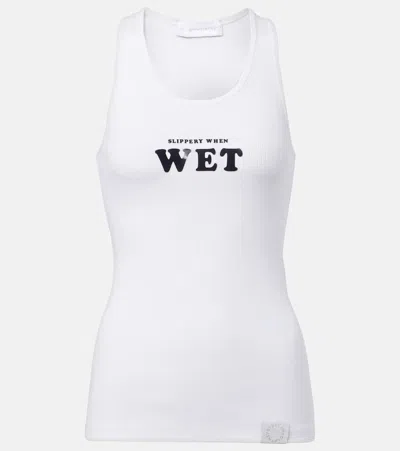 STELLA MCCARTNEY PRINTED COTTON-BLEND TANK TOP