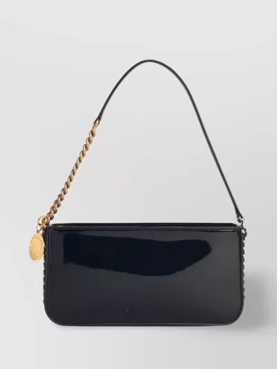 STELLA MCCARTNEY RECTANGULAR SHAPE GLOSSY FINISH CHAIN STRAP BAG