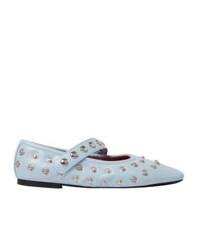 STELLA MCCARTNEY STELLA MCCARTNEY RYDER POPPER-STUDDED BALLET FLATS