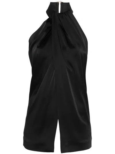 STELLA MCCARTNEY SATIN HALTERNECK TANK TOP