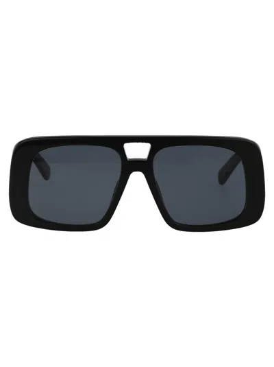 STELLA MCCARTNEY STELLA MCCARTNEY SHINY BLACK PLASTIC SUNGLASSES
