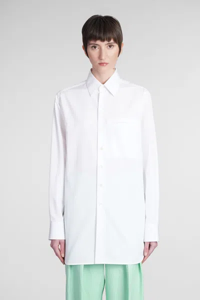 STELLA MCCARTNEY SHIRT IN WHITE COTTON