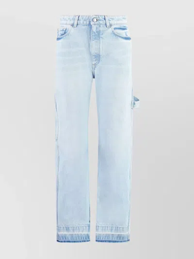 STELLA MCCARTNEY STRAIGHT LEG JEANS CONTRAST STITCHING