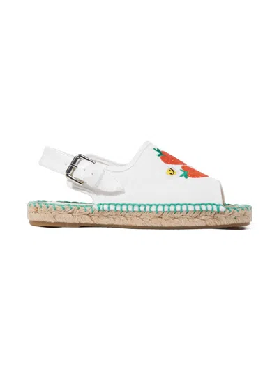 STELLA MCCARTNEY STRAWBERRY-EMBROIDERED SANDALS