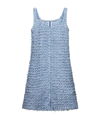 STELLA MCCARTNEY STELLA MCCARTNEY BOUCLÉ SLEEVELESS DENIM MINI DRESS