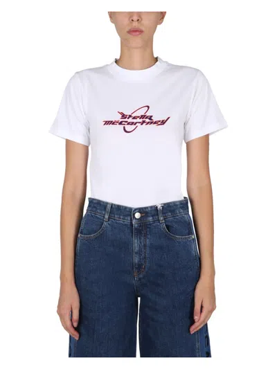 STELLA MCCARTNEY WOMEN'S T-SHIRT WITH LOGO PRINT