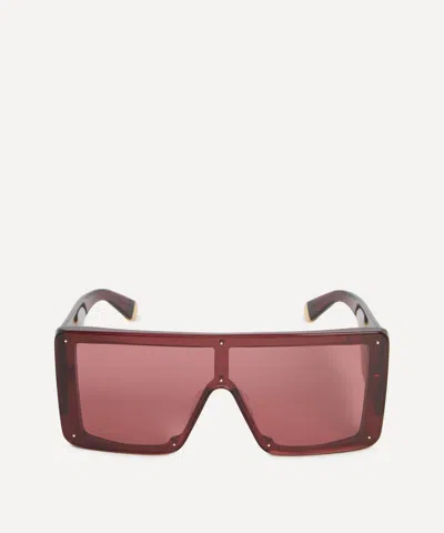 STELLA MCCARTNEY STELLA MCCARTNEY WOMEN'S TRANSLUCENT SQUARE ACETATE SUNGLASSES
