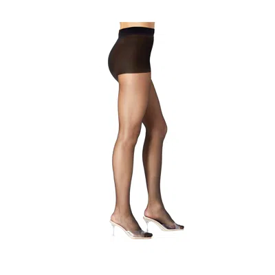 STEMS WOMEN'S STRETCH CONTROL ITALIAN SHEER TIGHTS DENIER - BLACK
