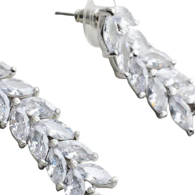 STEPHANIE BROWNE AUSTRALIA WOMEN'S SILVER BOBBI EARRINGS - RHODIUM