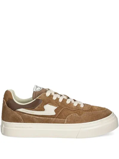STEPNEY WORKERS CLUB PEARL S-STRIKE SUEDE PANELLED TRAINERS