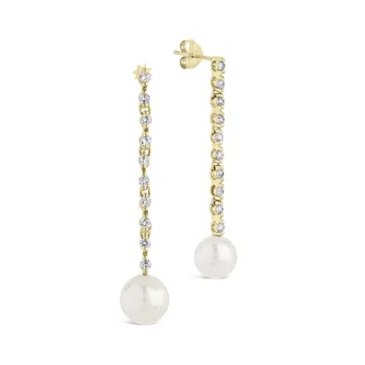 STERLING FOREVER BLAKE PEARL DROP STUDS