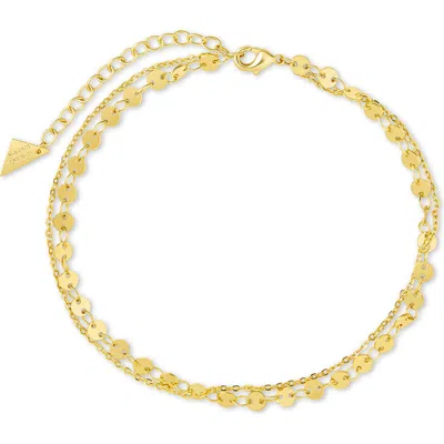 STERLING FOREVER STERLING FOREVER ELIANA LAYERED DISC CHAIN ANKLET